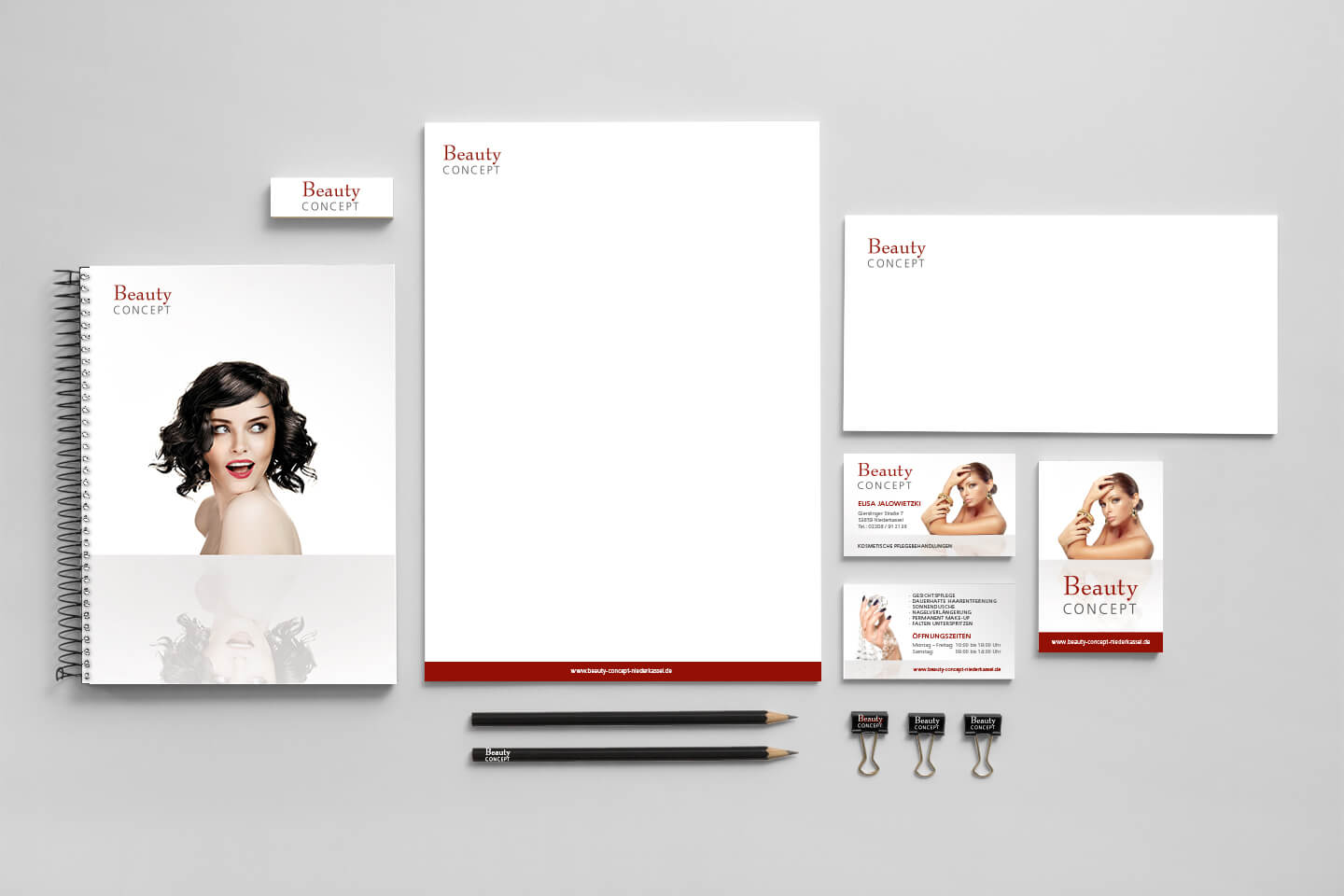 Neuer Gesamtauftritt Beauty Concept Gesamtauftritt