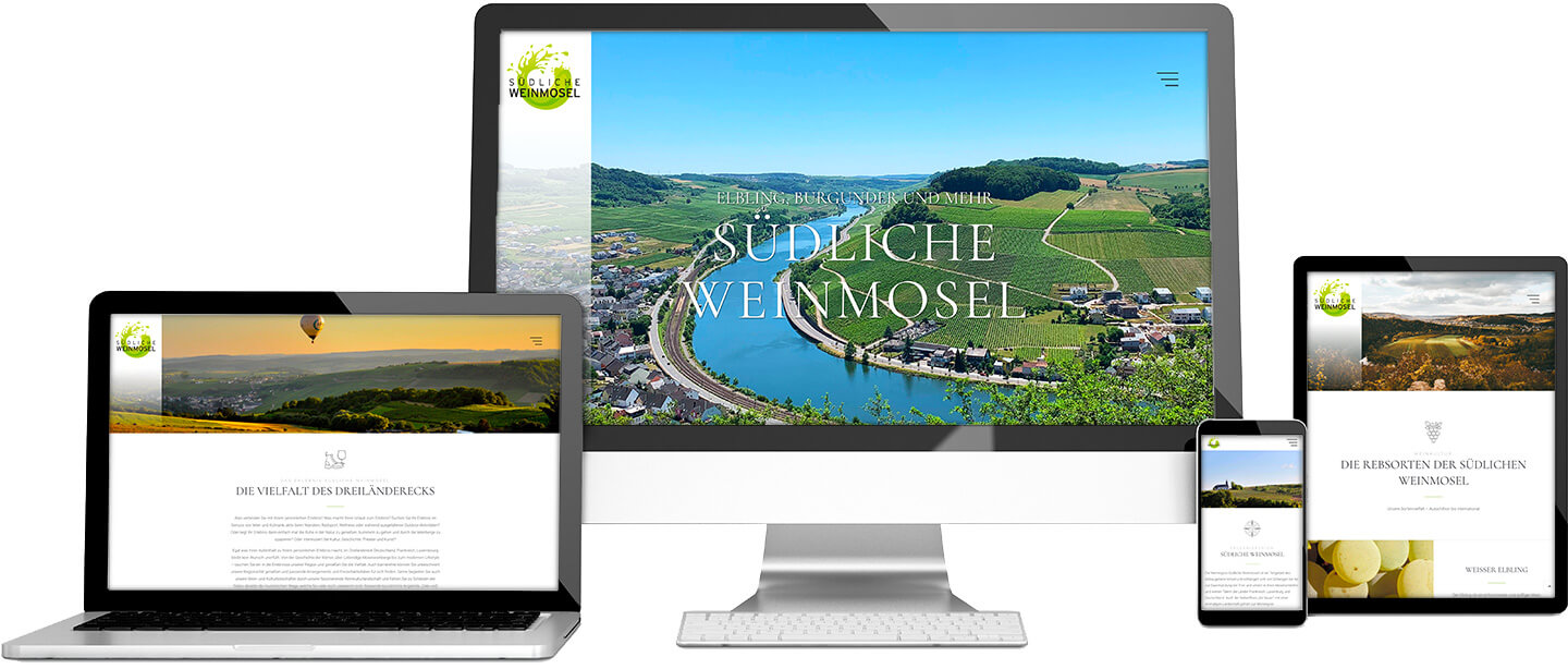Responsive Internet-Auftritt www.suedliche-wein-mosel.de