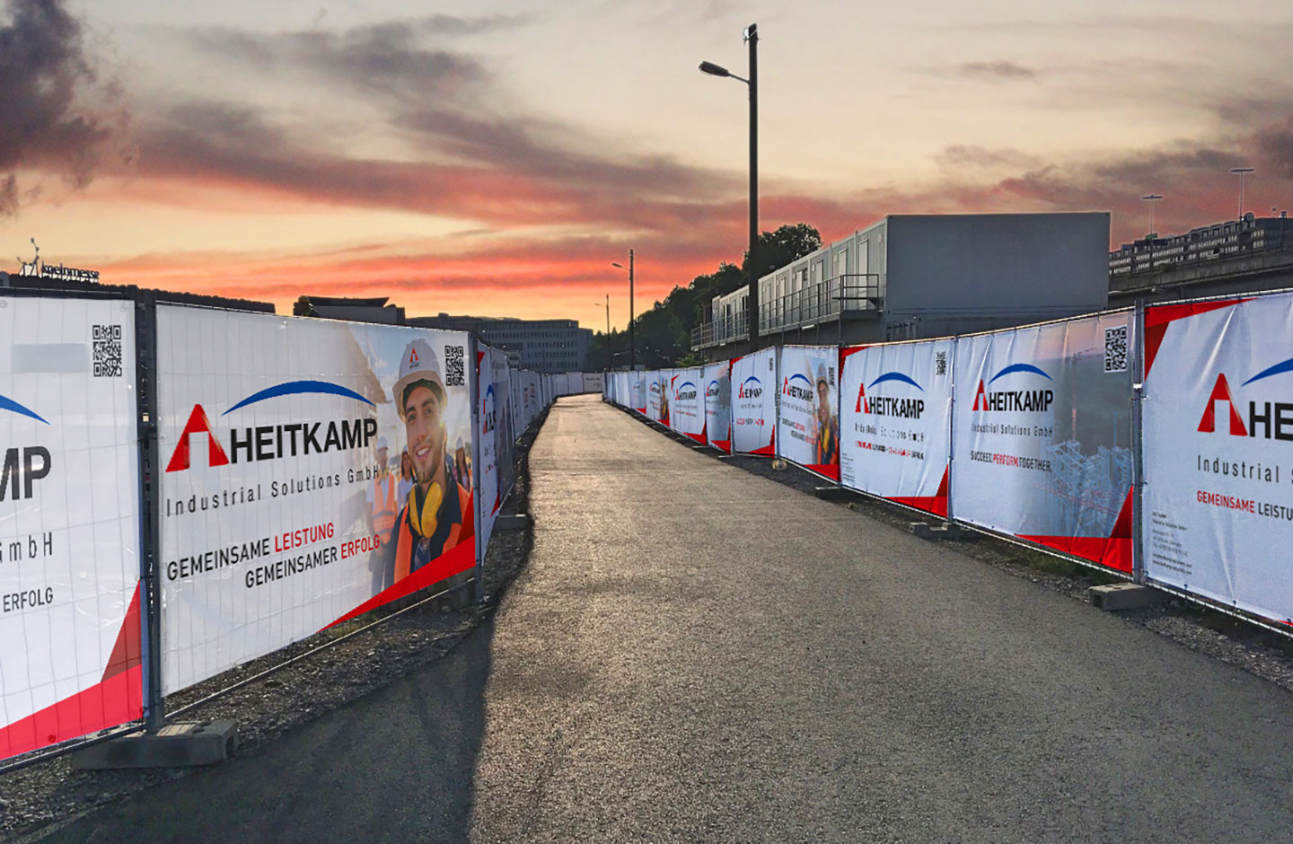 Heitkamp Industrial Solutions Bauzaunbanner