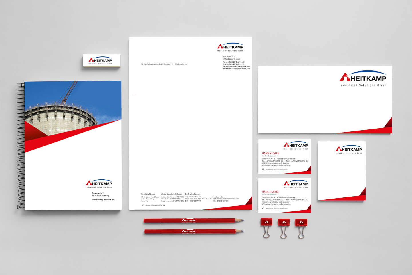 Heitkamp Industrial Solutions Geschäftsausstattung