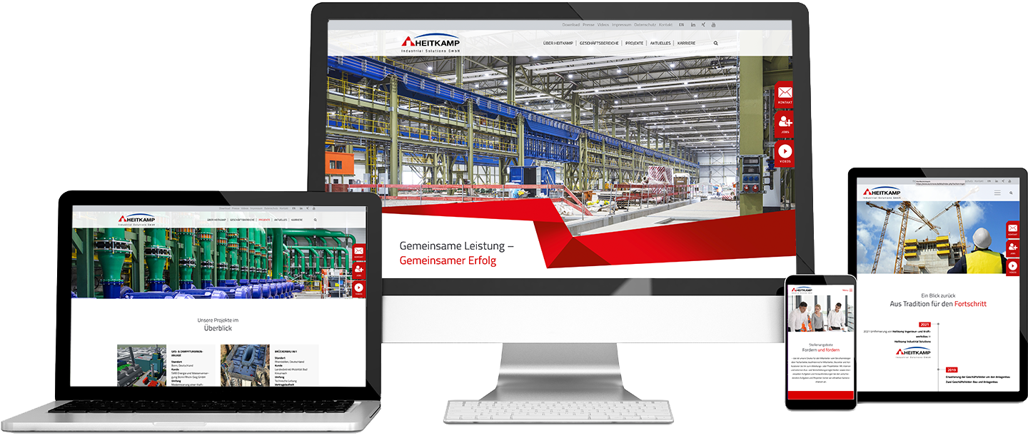 Relaunch der Webseite für www.heitkamp-solutions.com