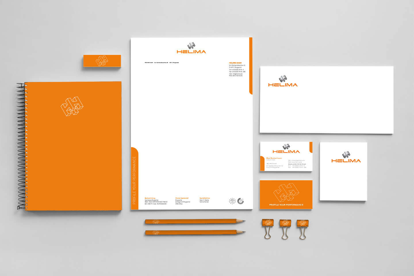 Helima Corporate Design Geschäftsausstattung gesamt