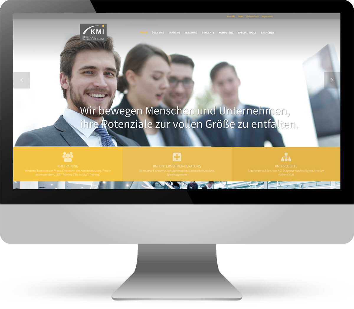 www.kmi-gmbh.de Website Relaunch für das Königsteiner Management Institut