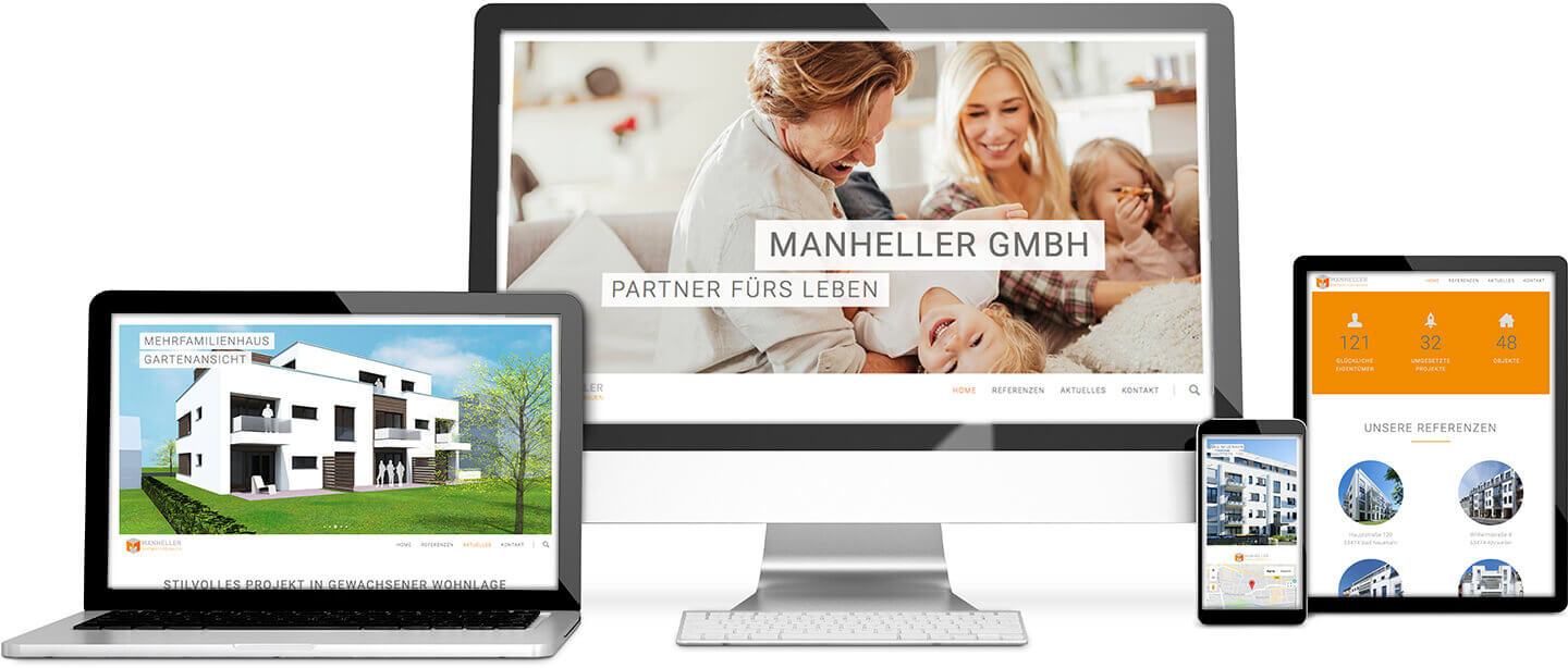 Die neue Manheller Webseite kommuniziert das was Ihre Kunden suchen: Vertrauenswürdigkeit Neue Website für www.manheller.de in Contao Umgesetzt