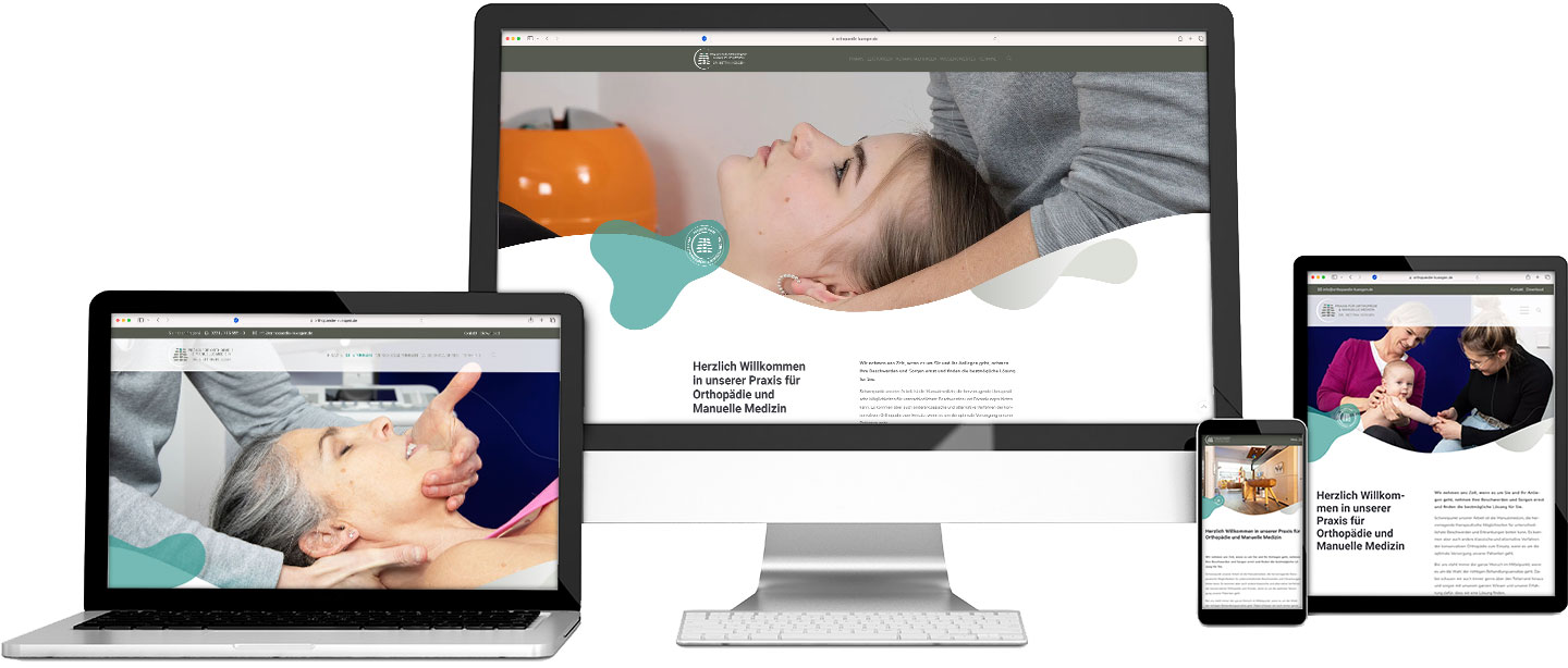 Responsive Internet-Auftritt www.orthopaedie-kuesgen.de