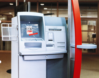 Teil der von uns konzeptionierten POS Aktion für den Deutschen Sparkassenverlag – hier im Umfeld am Sparkassen-Automaten